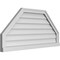 Ekena Millwork Octagonal Top Surface Mount PVC Gable Vent w/ 2"W x 2"P Brickmould Sill Frame, 42"W x 20"H GVPOT42X2003SN - alternate 2